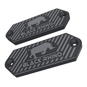 HWTONG BLACK-RHINO MGM Gun Magnet - Magnetic Gun Mount & Car Holster - HQ Rubber Coated 65 lbs Firearm Accessories. Install in Your Car, Truck, Wall, Vault, Bedside, Doorway, Desk, Safe.