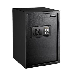 Home Safe, ENGiNDOT 1.8 Cubic Feet Safe and Lock Box with Digital Keypad, Double Code System, Mute Mode, Ideal for Home Cash, Jewelry, Documents (13.8