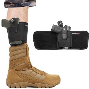 Ultimate Ankle Holster for Concealed Carry by ComfortTac | Fits Glock 42, 43, 36, 26, Smith and Wesson Bodyguard .380, .38, Ruger LCP, LC9, Sig Sauer, and Similar Guns (17