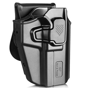 Universal OWB Holster for Canik / FN / Walther / Browning / S&W / Sarsilmaz / Sig / Girsan / Stoeger / Bersa / 1911. Fits More Than 100+ Pistol. Index Finger Release System丨Cant Retention- Right Hand