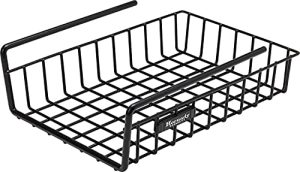 Hornady Hanging Shelf Document Basket, 96012 - Coated Wire Basket Maximizes Storage for Documents, Gun Accessories, & Ammo - Easy Access Under Shelf Storage for Gun Safes - Holds Up to 40 Pounds