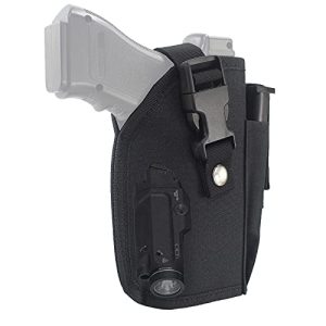Depring Tactical Belt Holster with Mag Pouch for Handguns with Light or Laser Attachment Universal Outside The Waistband Holster