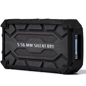 SD SILENT DRY Pioneer Gun Safe Dehumidifier, Wireless and Reusable mini Portable Dryer effective for up to 20L, Fast renew and Mold remover for Gun / Safe / Camera / Instrument, 1 piece in one package, SWAT Black