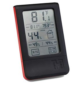 Hornady Digital Hygrometer, 95909 - Indoor Temperature and Humidity Monitor with Touchscreen LCD Display - Ideal Room Thermometer Hygrometer for Gun Safes & Cabinets, Closets, Workbench & More