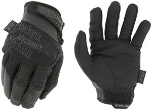 Mechanix Wear: Tactical Specialty 0.5mm High-Dexterity Covert Tactical Work Gloves (Large, All Black)