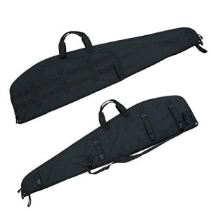 Flying Circle Gear Scoped Rifle Case - MOLLE Compatible - Extra Thick Padding - Locking Zippers on Weapon Compartment - Holds Scoped Rifles up To 47” in Length - 49.5