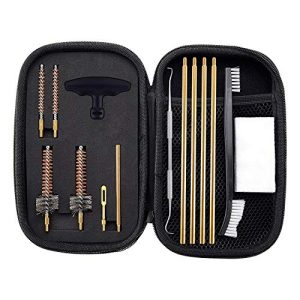 Pro .223/5.56 Cleaning Kit with Bore Chamber Brushes Cleaning Pick Kit, Brass Cleaning Rod in Zippered Organizer Compact Case BOOSTEADY